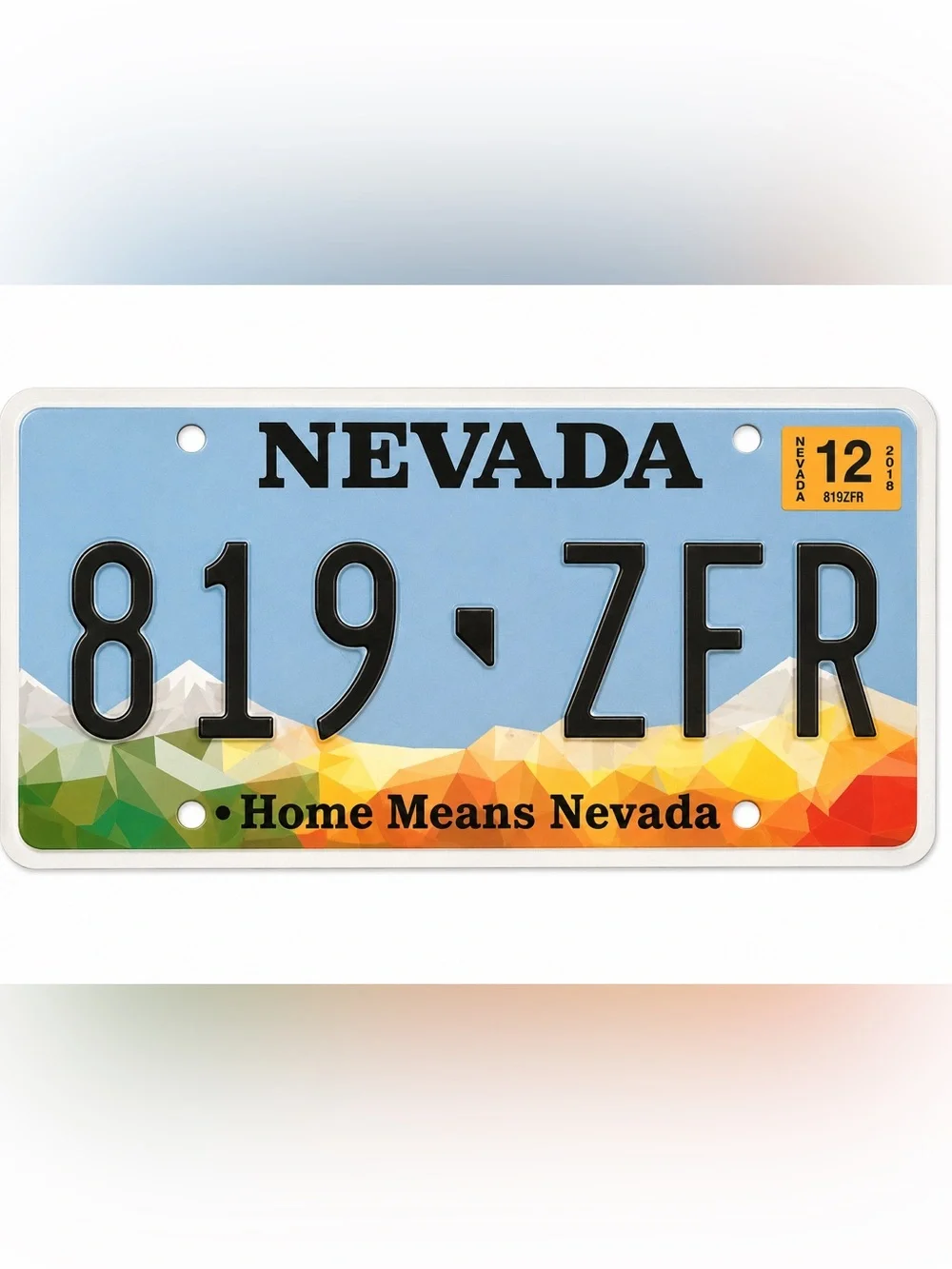 Nevada Home Means Nevada License Plate